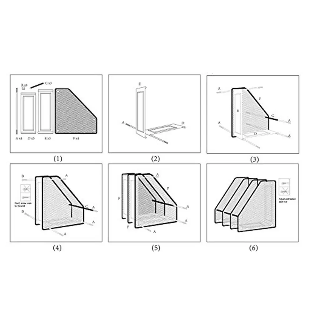 Держатель для офисных книг легко собрать тройной стеллаж хранения документов из