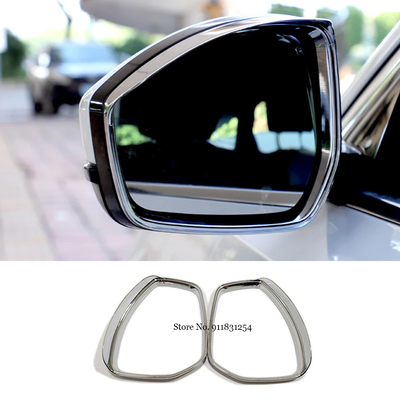 

For Jaguar F-Pace 2016-2018 Car rearview mirror block rain eyebrow Covers Trim Car Styling Accessories For Jaguar E-Pace 2017-19