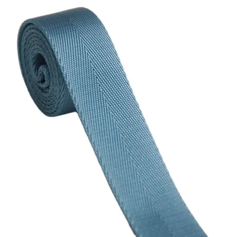 

100 % Nylon Water Blue Color Sky Hot Sale Webbing Tape For Bag Strap 25mm Wide 1 Inch