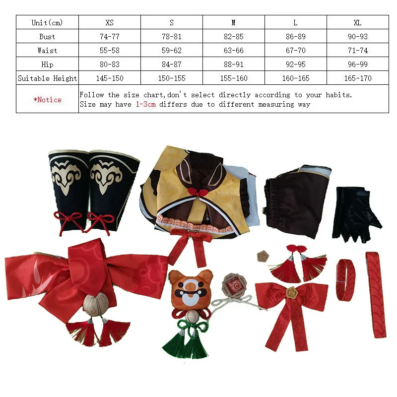 

RANMO Game Genshin Impact Cosplay Costume XiangLing Cosplay Cheongsam Sexy Women Costume Halloween Dress Full Set