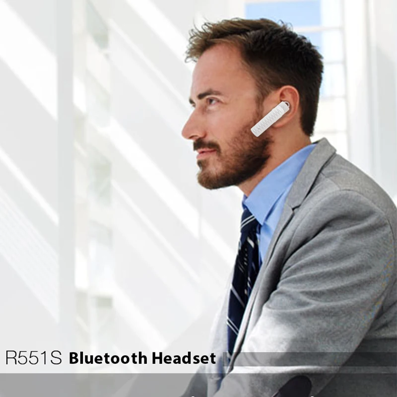 Беспроводные Bluetooth наушники RomanR551S мини в деловом стиле портативные с микрофоном