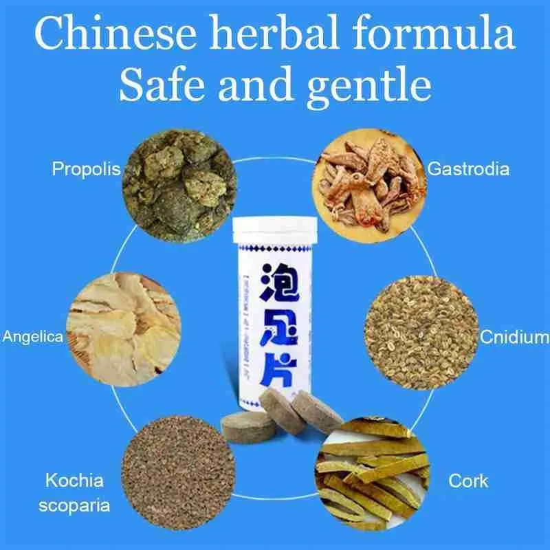 

6pcs Fungal Nail Treatment Athlete's Foot Skin Cracking Psoriasis Peeling Beriberi Detox Foot Soak Long-Term Relief