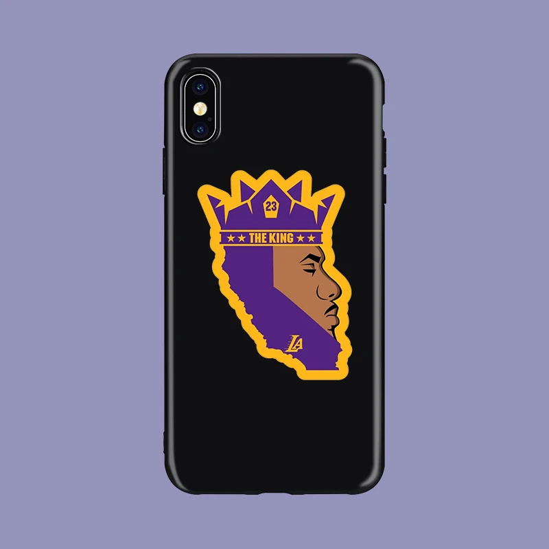 LeBron king James Los Angeles 23 черный мягкий чехол для телефона из ТПУ чехол для iPhone11 pro 5 5S se 6 6s X Xs XR MAX 7 8 plus