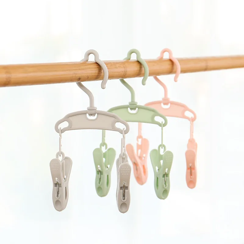 6 шт./компл. портативная дорожная прищепка компактная пластиковая Складная