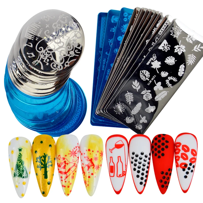 1 шт. штамповочная пластина с кленовыми листьями осенняя Тема из нержавеющей