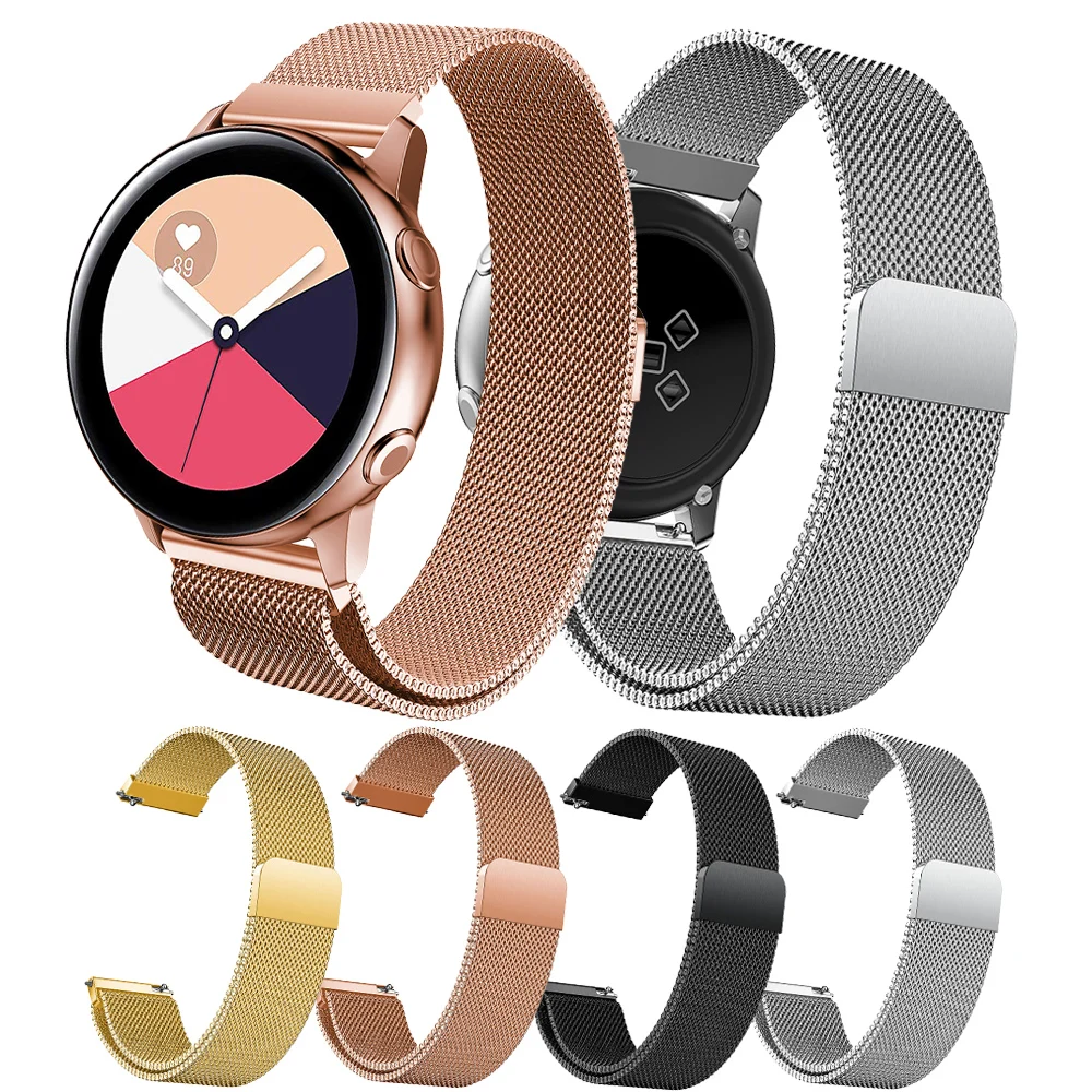 20 мм браслет для samsung Galaxy Watch Активный браслет для умных часов для samsung gear S2 браслеты для samsung Galaxy 42 мм