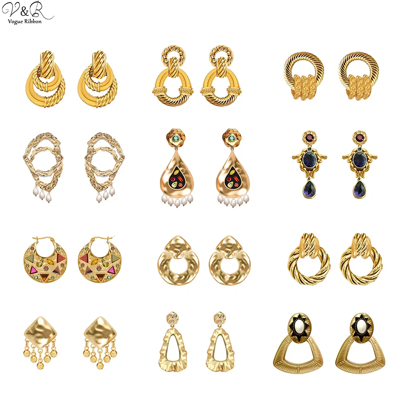 2020 серьги для женщин художественный эскиз Золотого тона покрытые Висячие