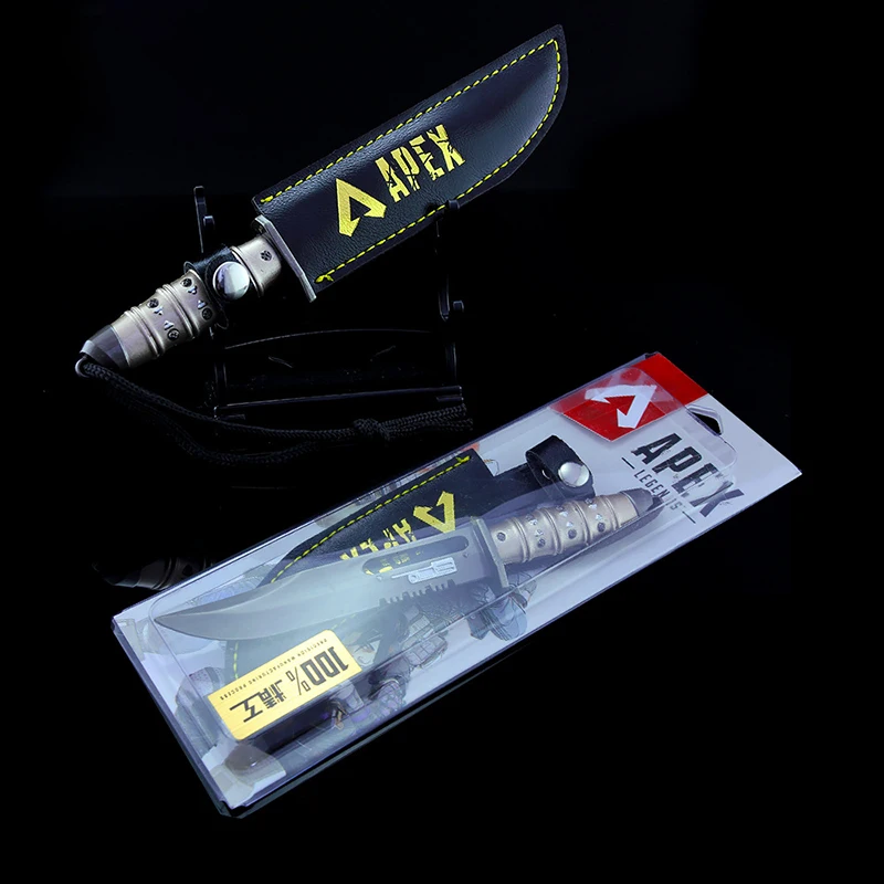 

Alloy Weapon Toy Model 16cm Bloodhound Dagger Keychain Sheath Knife Model Cartoon Toy Ornaments Birthday Gift Toys For Children