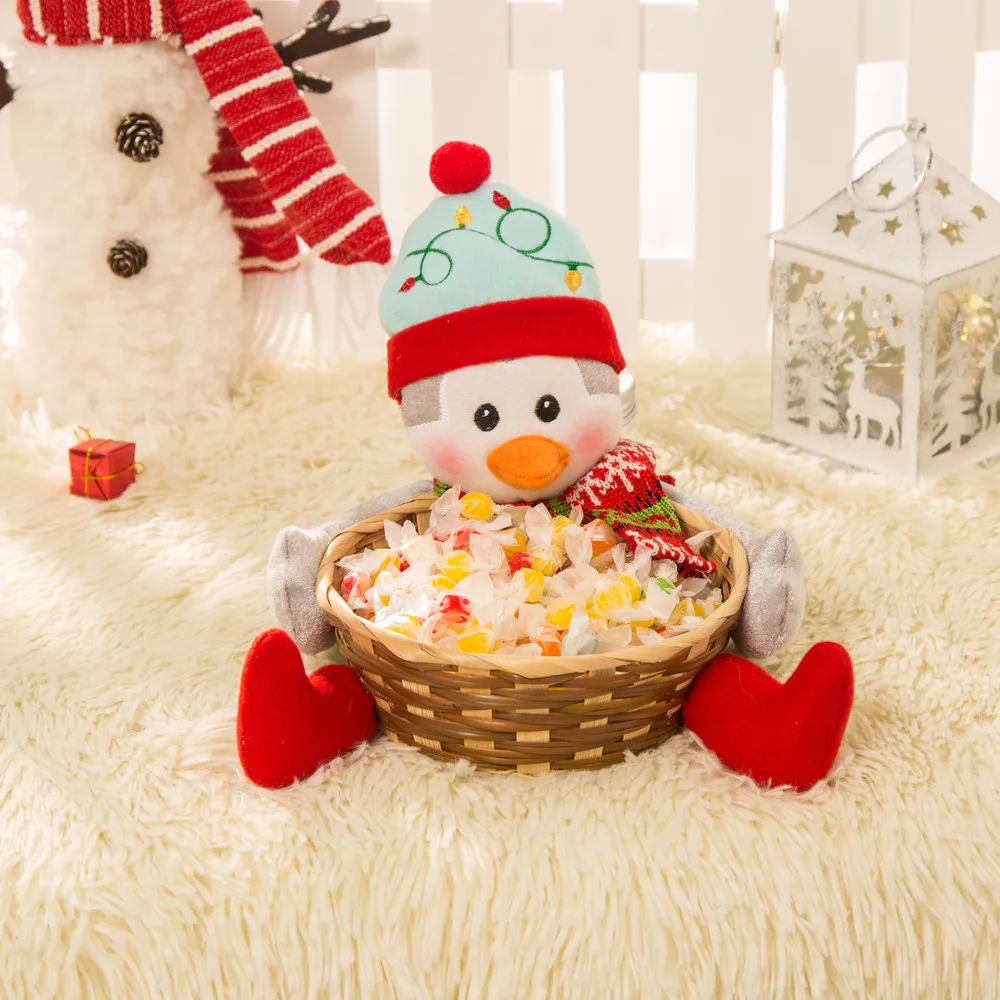 Christmas Candy Storage Basket Decoration Santa Gift | Дом и сад