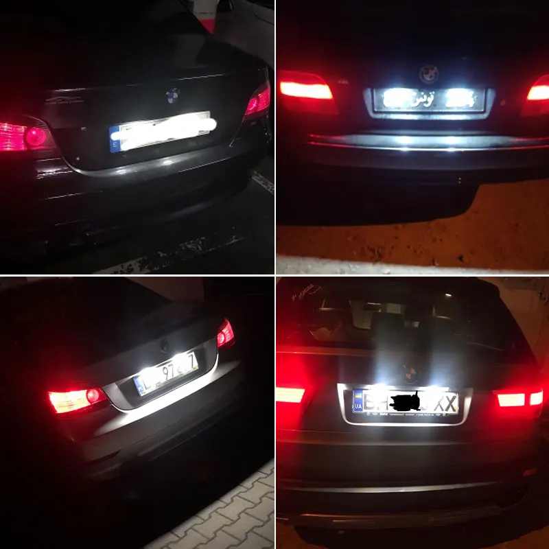 2 шт. светодиодсветильник лампы для номерного знака BMW E92 E93 F30 F31 F45 E39 E60 F11 E70 X5 E84 X1 E82