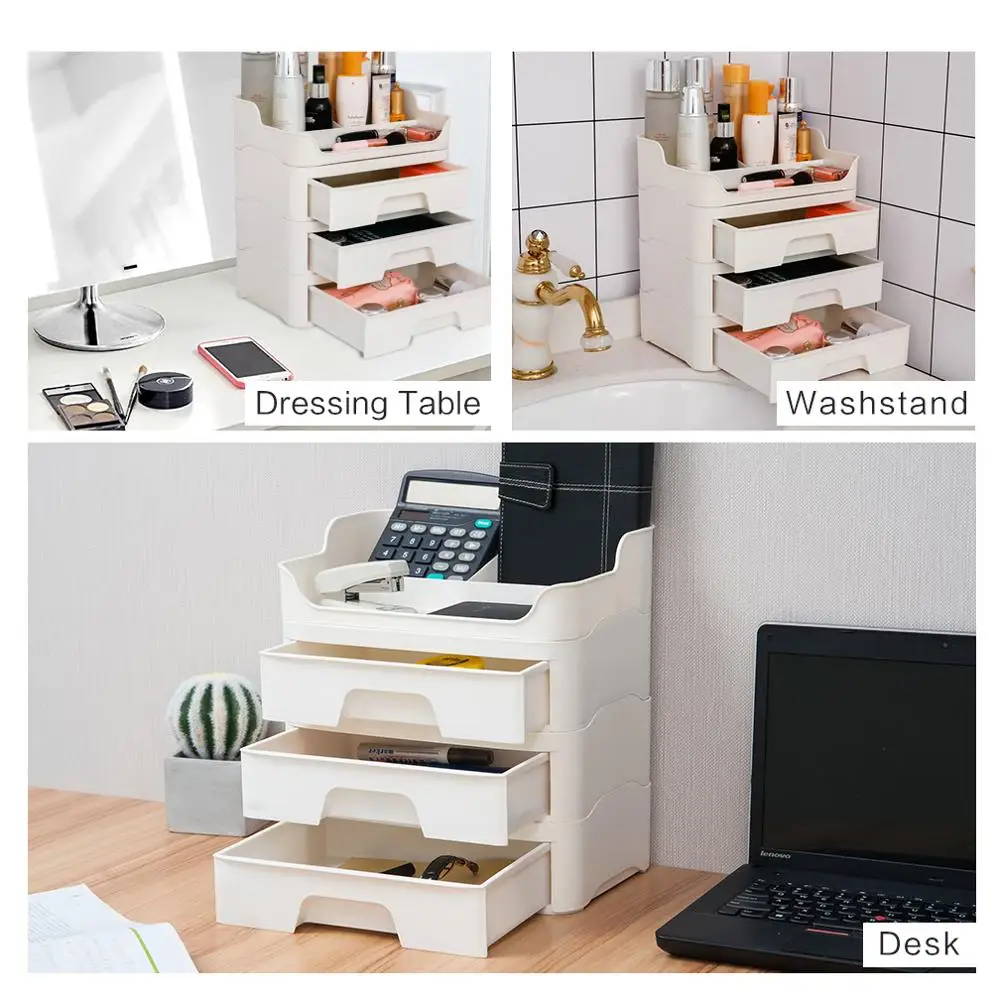 Органайзер для косметики BAOYOUNI цвета слоновой кости органайзер хранения