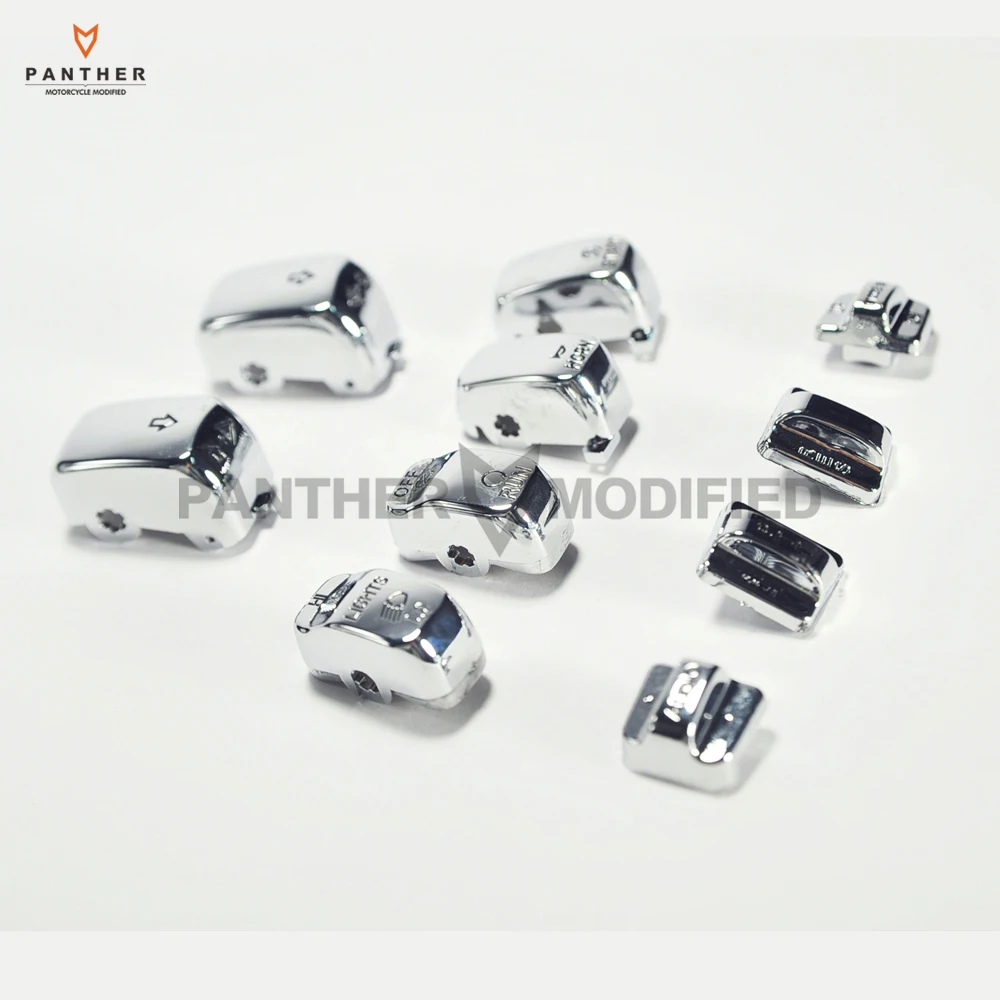 10X шт. хромированный чехол для мотоцикла с переключателем круиз контроля Harley Touring