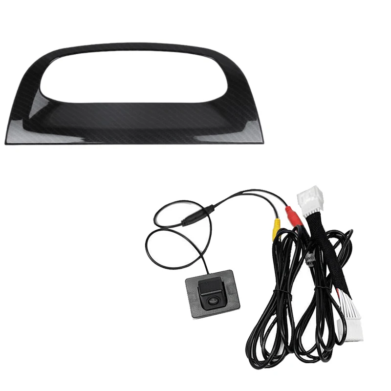 

2 Set Car Accessories: 1 Pcs Dashboard Navigation GPS Display Screen Frame Cover & 1 Set Car Rear View Camera