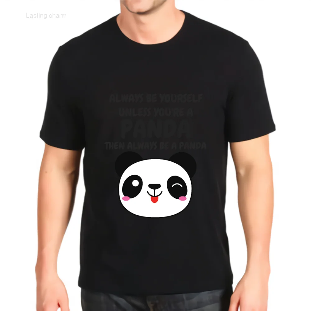 

Lasting charm Fashion Printed T-shirt New A Panda Maatwerk Ts Top People Loose Costomible