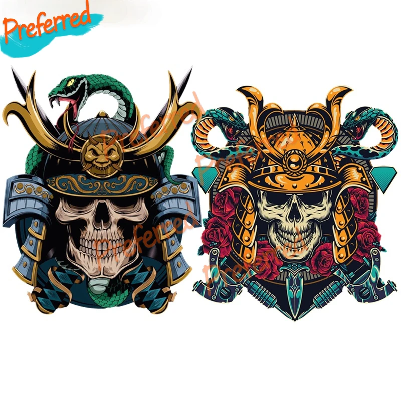 Car Sticker Cool Japan Samurai Snake Stickers for Phone Laptop Guitar Suitcase Skateboard Bike Car Decal Waterproof Die Cutting
