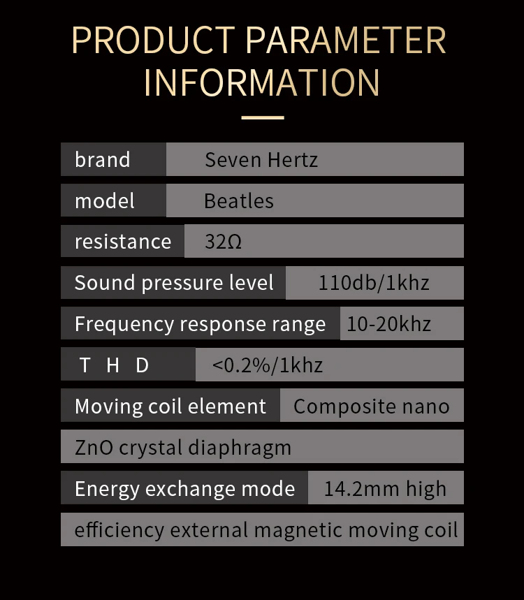 

AK 7 HZ P-twos Reference Level Flat Headset with NANO ZnO Crystal Diaphragm and MMCX 3.5 Cable
