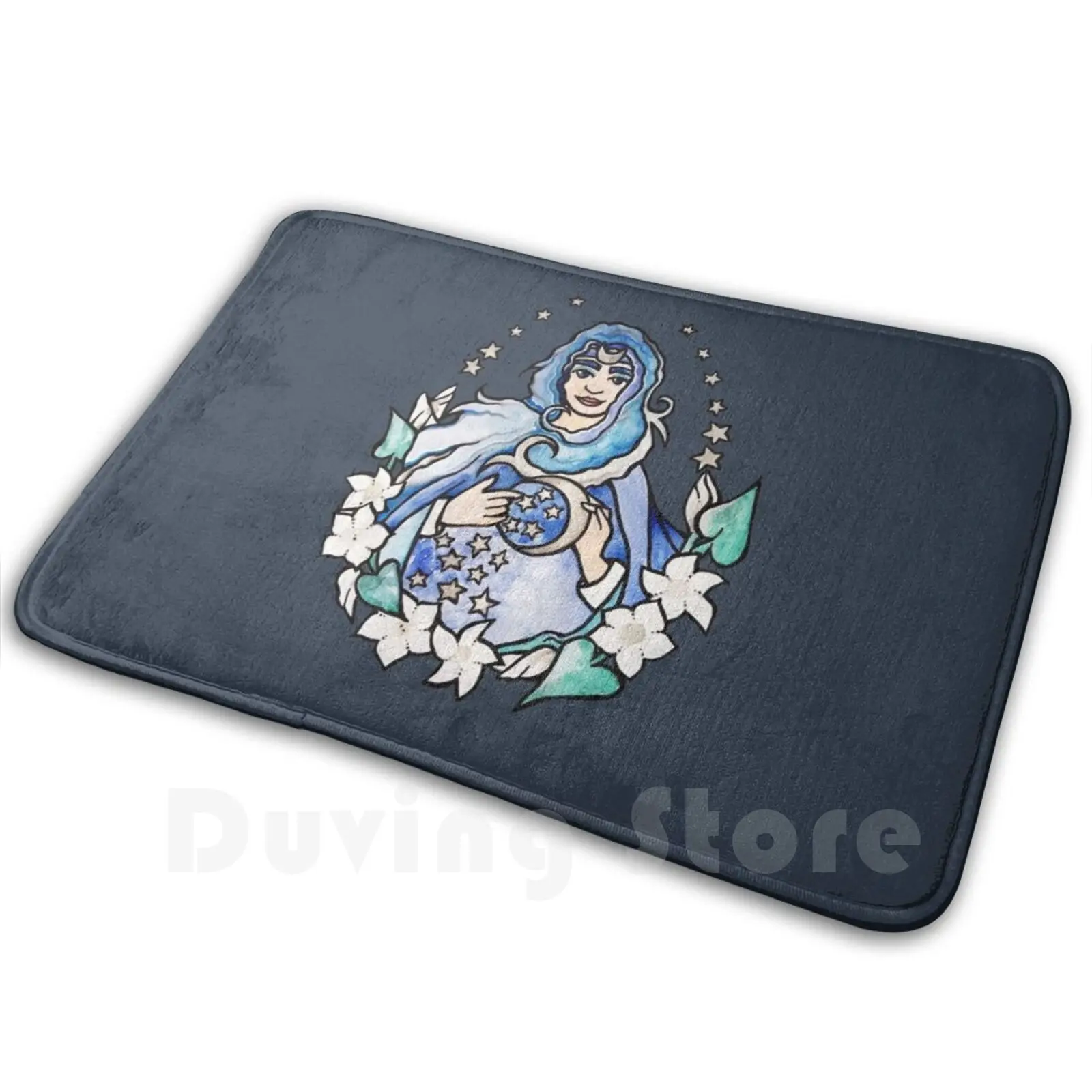 Коврик в виде Луны и богини Selene Мягкий Нескользящий ковер для детей