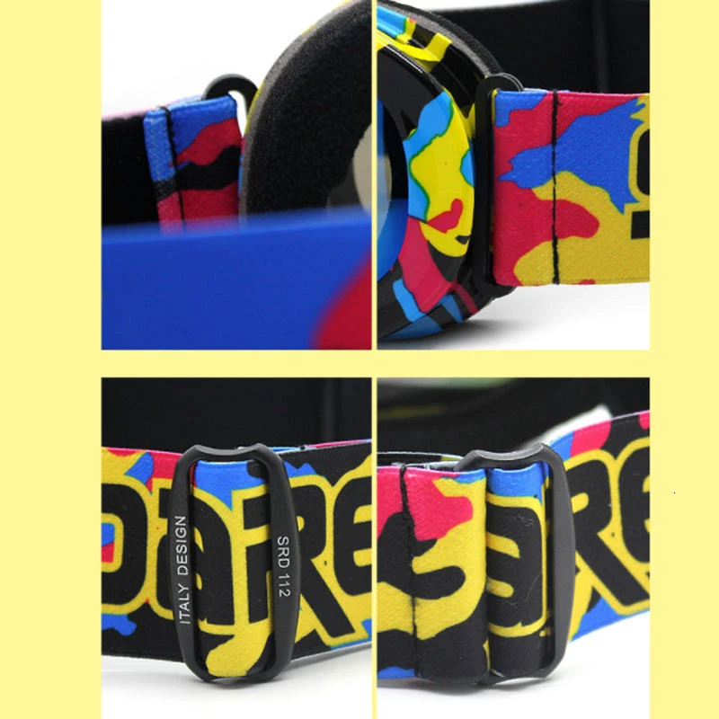 Детские лыжные очки незапотевающие двухслойные детские для сноуборда