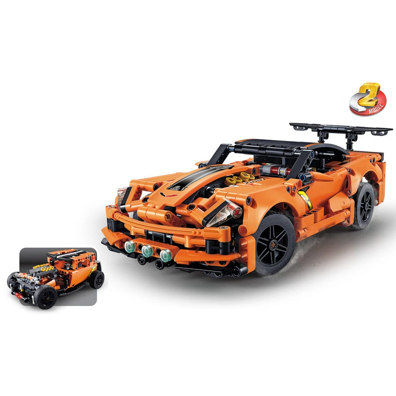 

High-Tech Chevrolets Corvette ZR1 Sports Racing Car Building Blocks Compatible With MOC Bricks Model Kit DIY Toys For Children