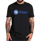 Ключевая футболка Flux криптоблокировка Web3 децентрализованная облачная инфраструктура 2022 мужские модные футболки 100% хлопок