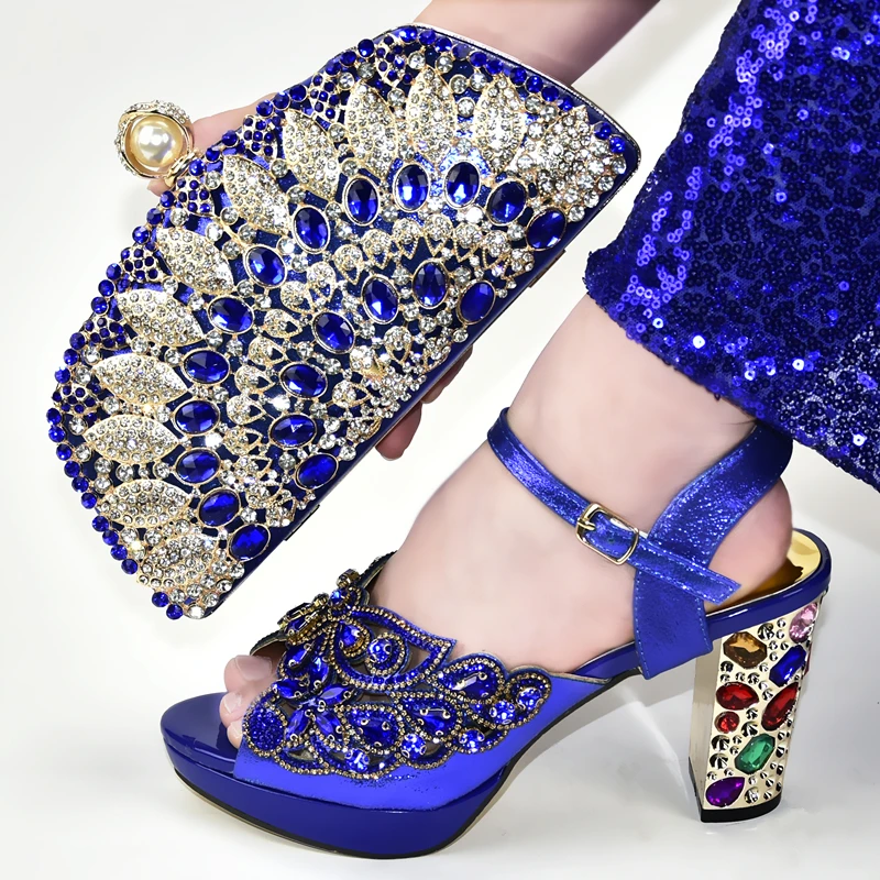 Комплект из туфель и сумки в африканском стиле модные итальянские женские