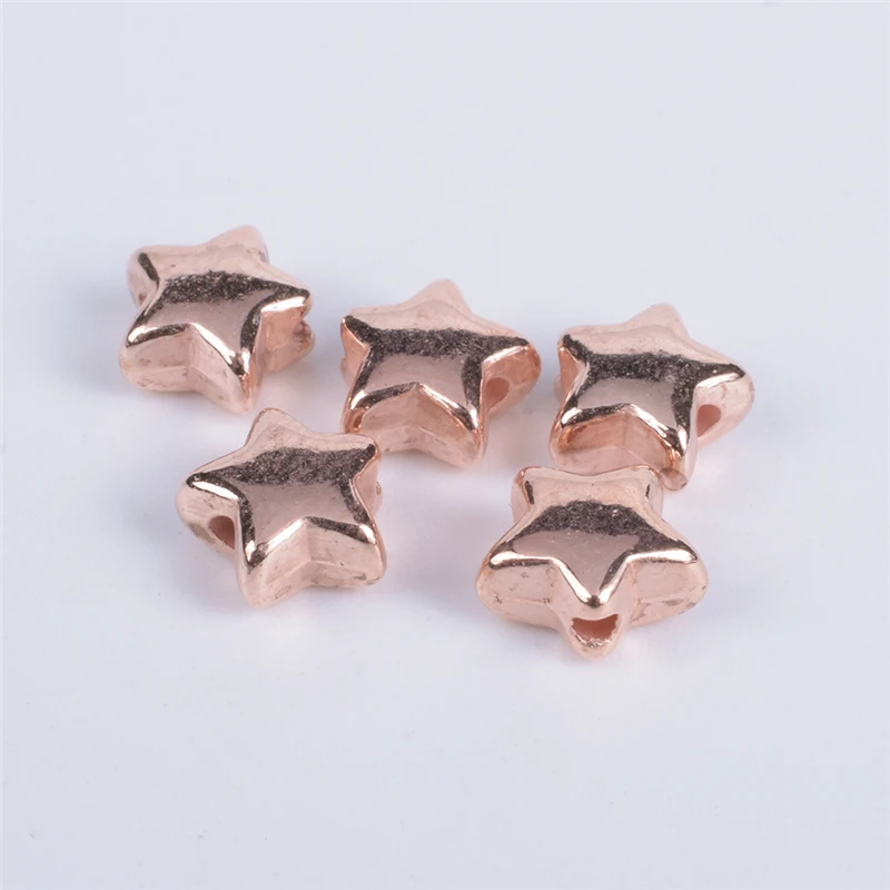 

100-200Pcs/Lot 5/8mm Star Loose Spacer Beads DIY Necklace Charms Bracelet Findings for Jewelry Making Supplies