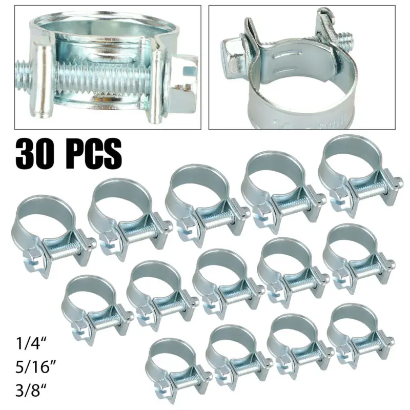 

Pipe Hose clamps Hose Clamps Clip Fasteners Metal Auto 3/8inch Injection