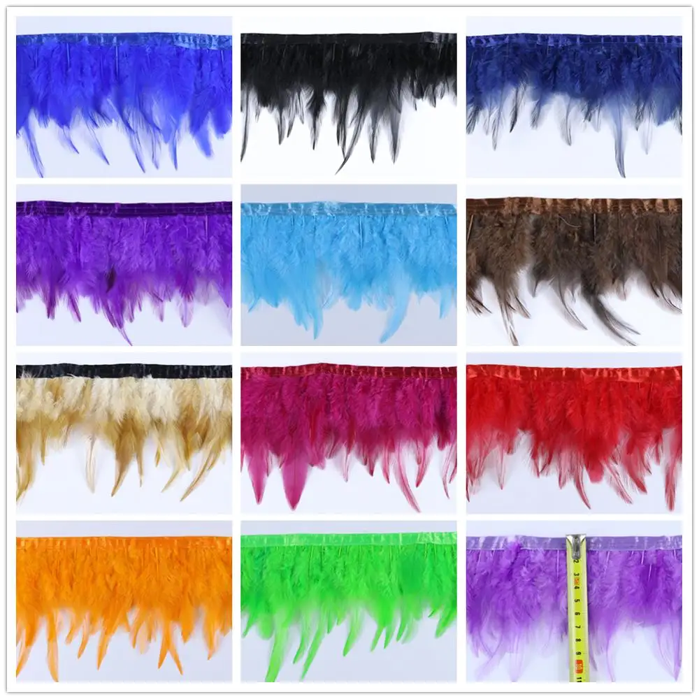 28 цветов 1 метр Ширина 4-6 дюймов необычная крашеная красочная курица петух