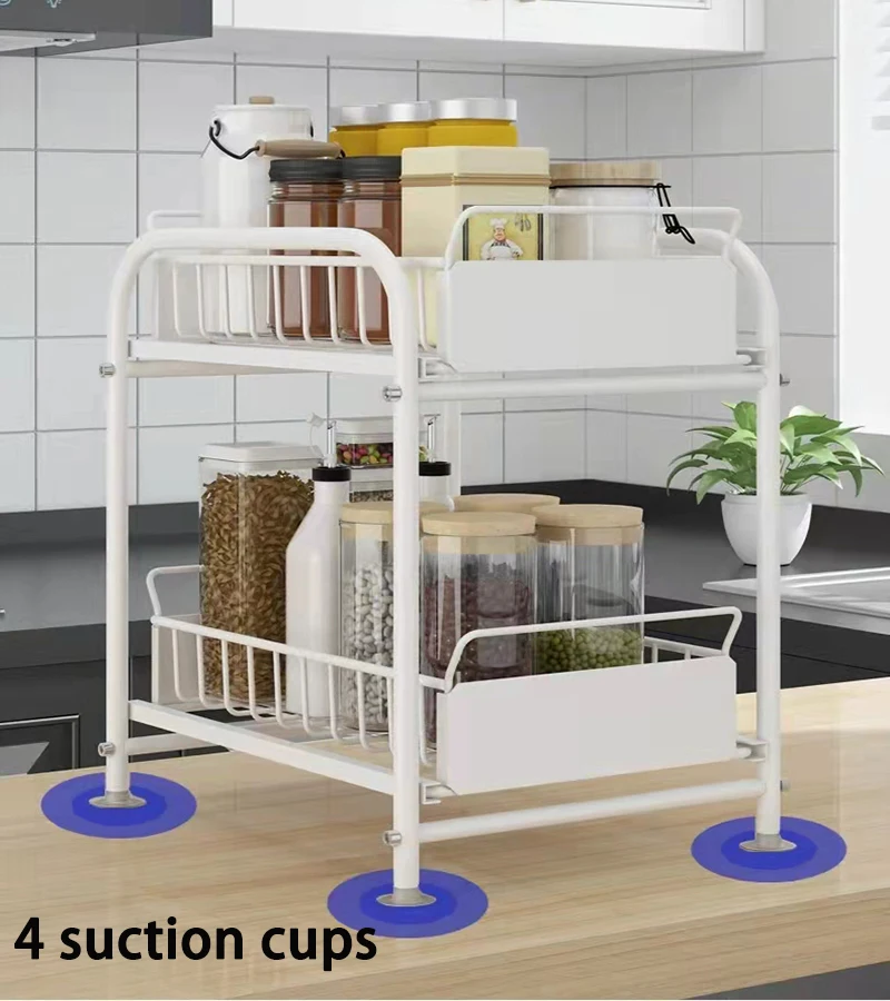 Подставка для хранения NETEL под раковину кухонной столешницы 2-уровневый