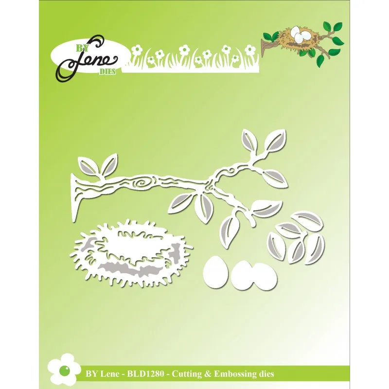 

2021 Branch & Birds nest Metal Cutting Dies 62*86 MM diy Scrapbooking Photo Album Decorative Embossing PaperCard Crafts Die