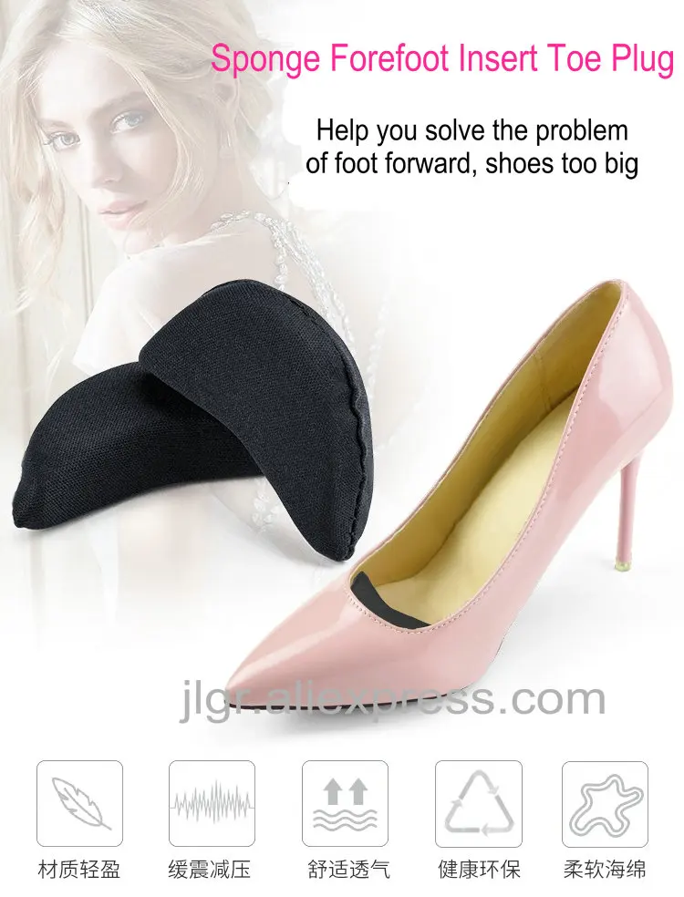 Губка для передней части стопы с заглушкой носка Половина подушка против боли