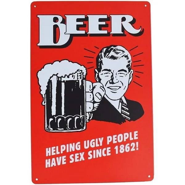 

Waterproof Pub Home Wall Decoration Metal Art Retro Metal Tin Sign