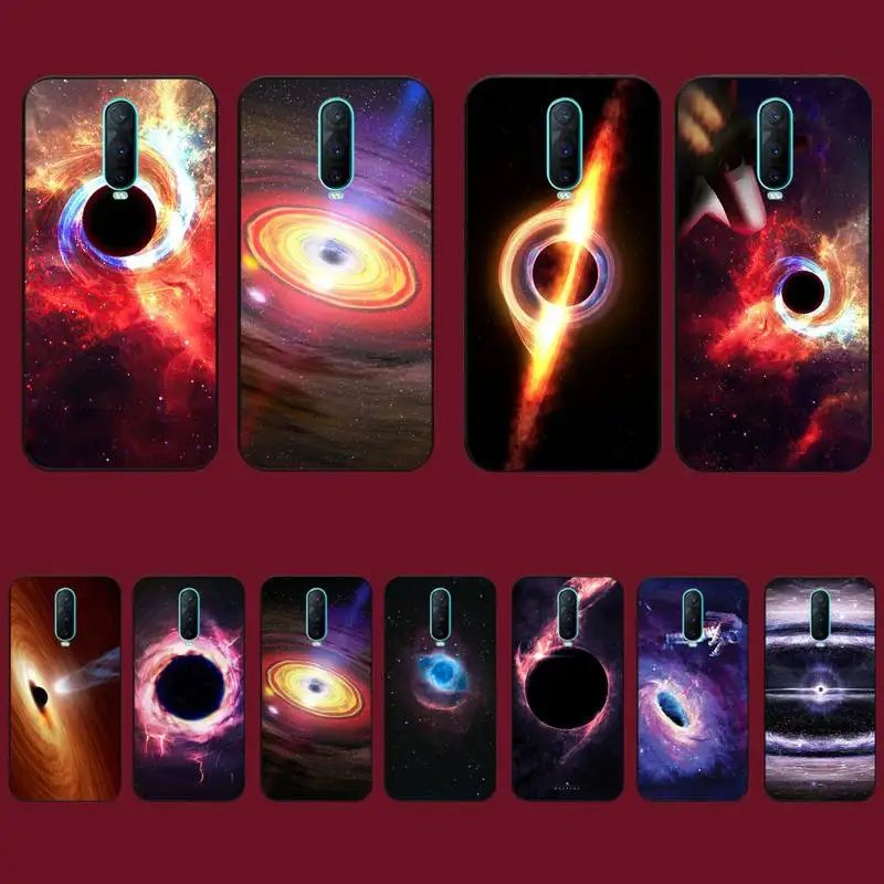 

TOPLBPCS Cosmic starry mystery black hole Phone Case for Vivo Y91C Y11 17 19 17 67 81 Oppo A9 2020 Realme c3