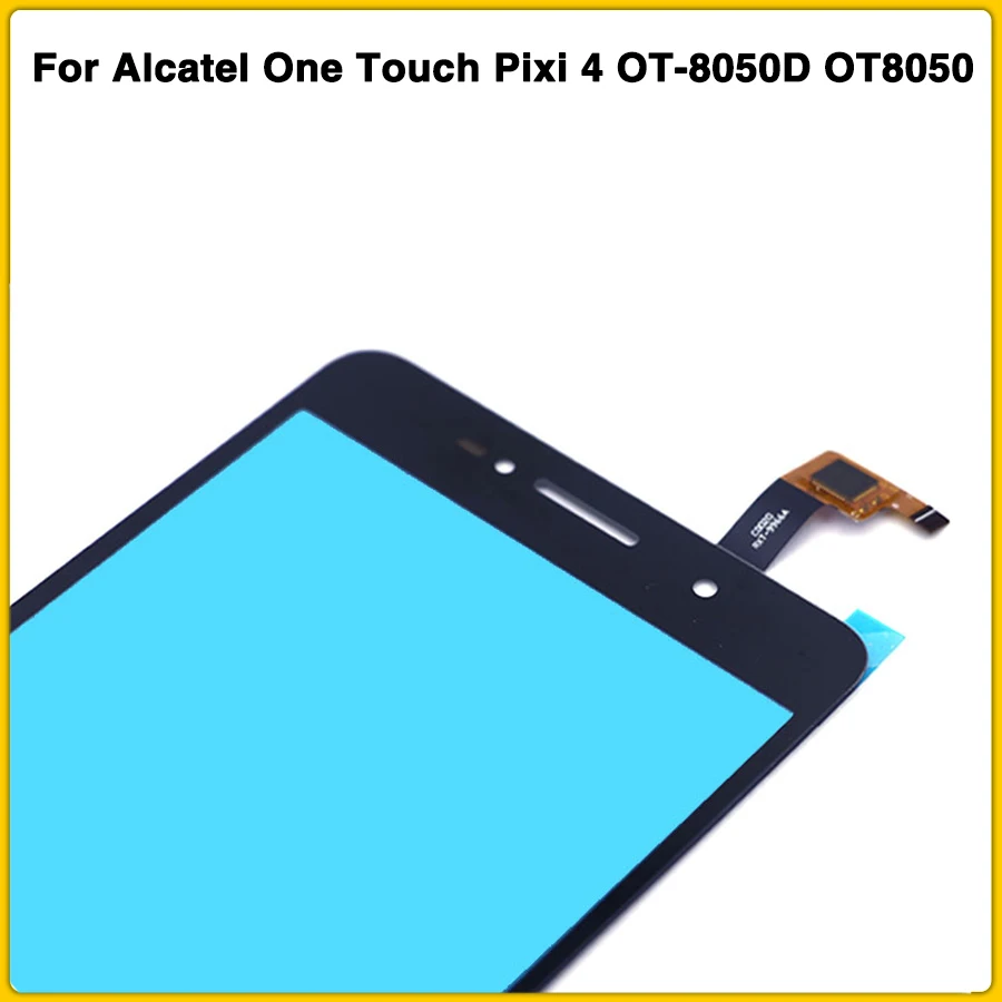 8050D сенсорный экран панель для Alcatel One touch Pixi 4 OT-8050D OT8050 8050D 8050 Переднее стекло дигитайзер сенсор стекло объектив