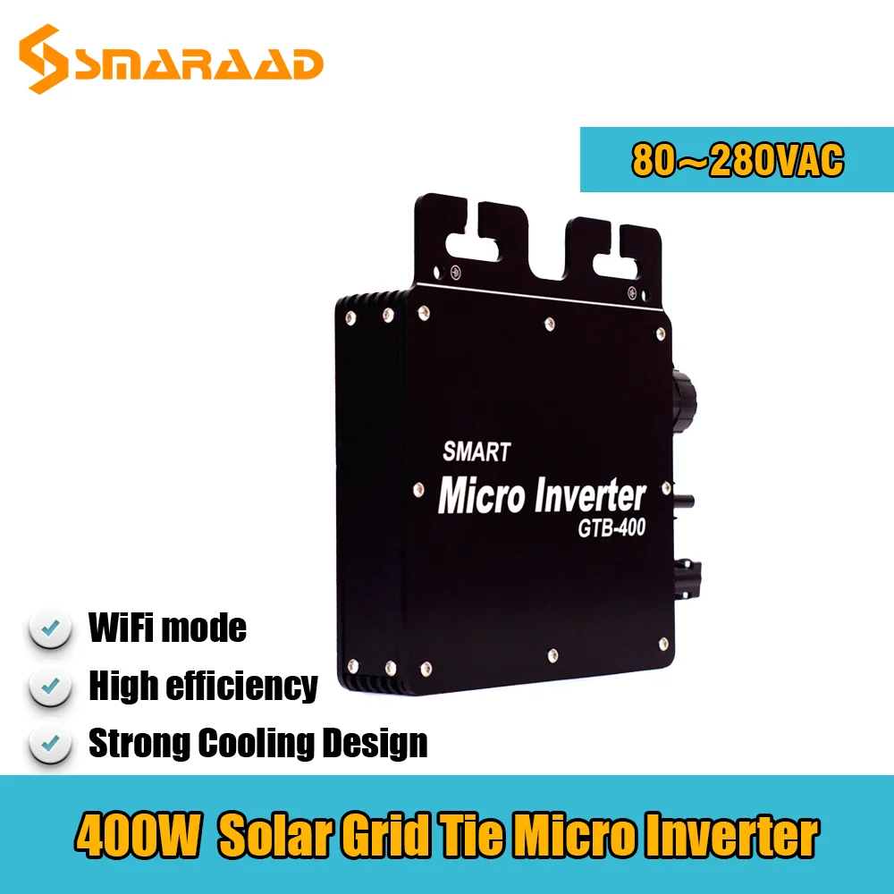 Smaraad 400W Солнечная Сетка микро инвертор микроинвертор Inversor 120V 230V AC домашняя PV