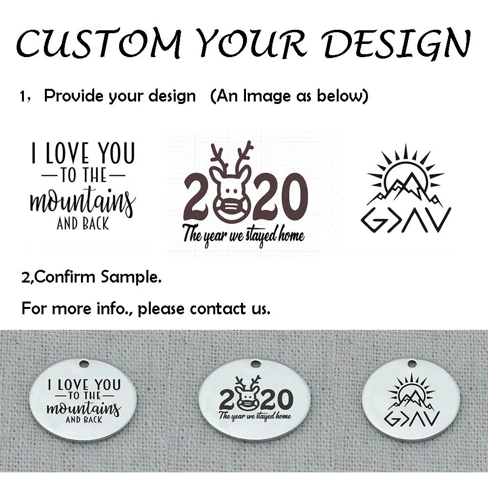 ALL THINGS ARE POSSIBLE Pendant Necklace Charm For Making Jewelry 2021 trend Sister Gifts Women 22mm 5Pcs/Lot | Украшения и