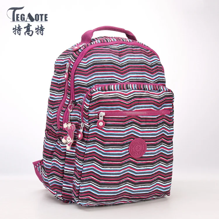 TEGAOTE, женский рюкзак для девочек-подростков, нейлоновые рюкзаки, Mochila Feminina, женский рюкзак для путешествий, школьный рюкзак, Sac A Dos - Цвет: 10