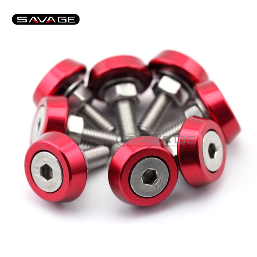 Универсальный болт обтекателя для номера мотоцикла 6 мм YAMAHA SUZUKI HONDA DUCATI BMW Benelli MV