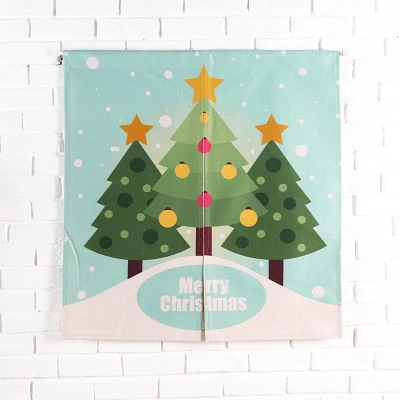 Тайваньский японский стиль китайский Счастливого Рождества дверь занавеска