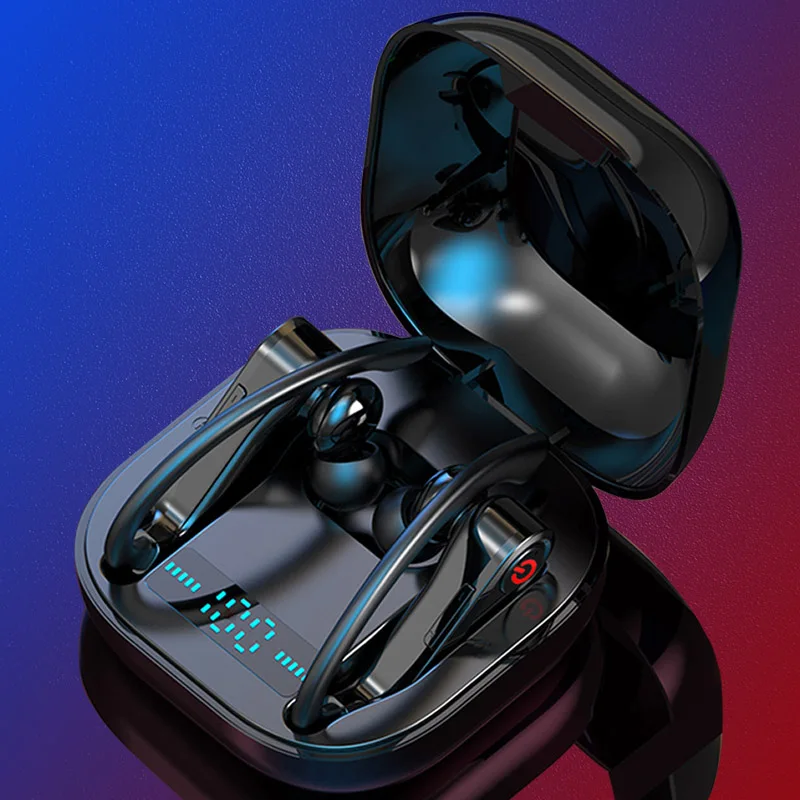 Новые беспроводные наушники Bluetooth V5.0 ушные крючки спортивные для iPhone samsung Xiaomi Android