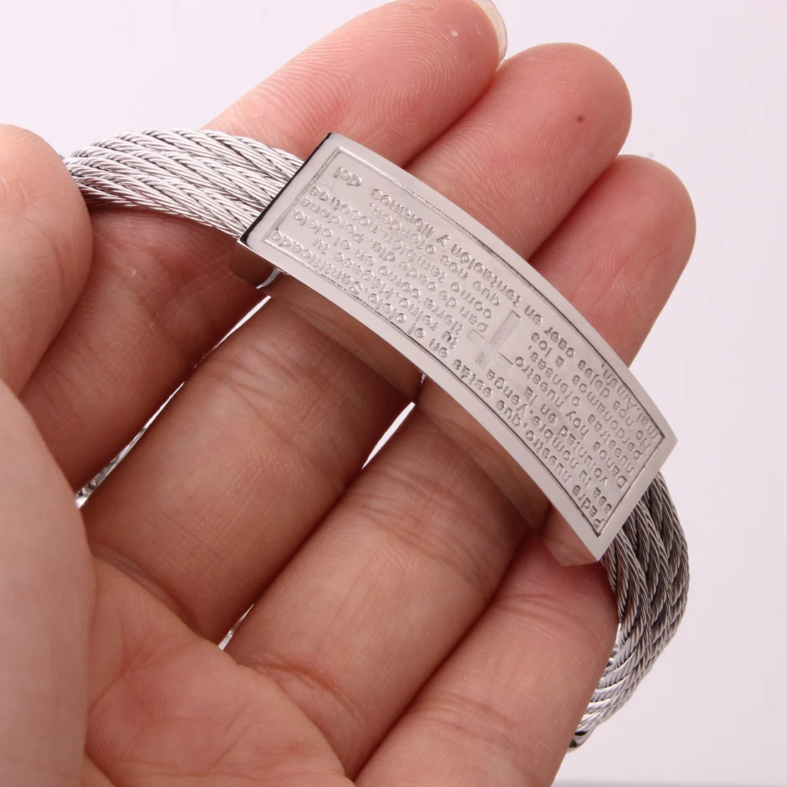 Хит продаж женский мужской ювелирный кабель провод из нержавеющей стали крест