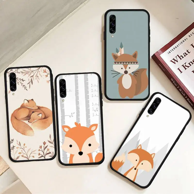 С рисунком лисы из мультфильма милый модный Чехол для мобильного телефона Samsung