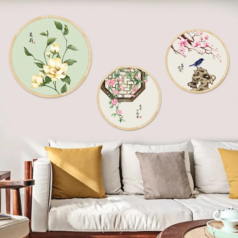 

Creative Wall Stickers Living Room Corridor Porch Wall Decoration Poster Bedroom Decal Chinese Style Stereo Wallpaper Removable