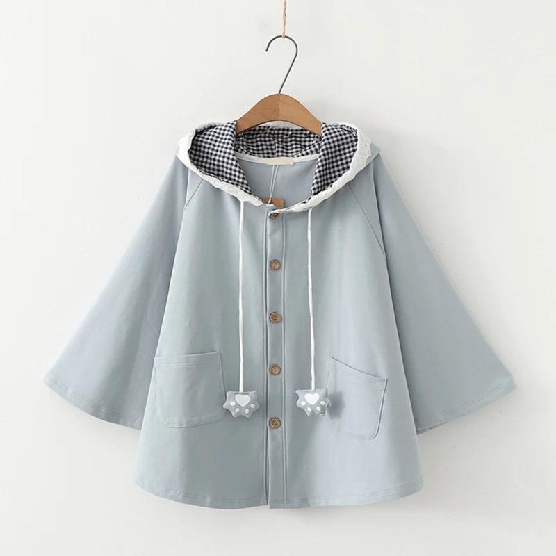 2019 милое осеннее Женское пальто в японском стиле для девочек верхняя одежда