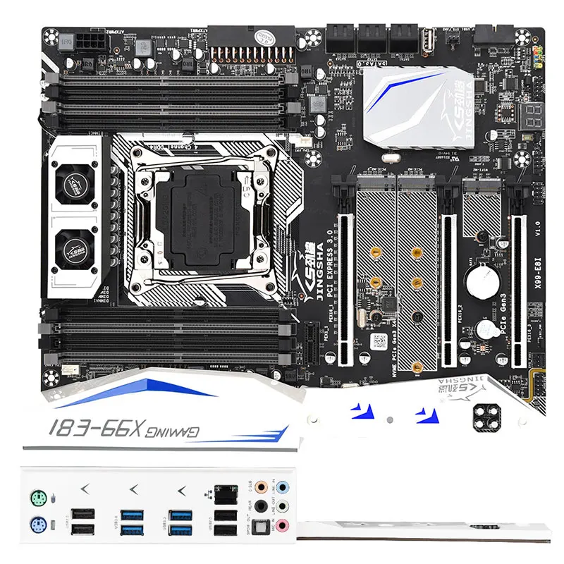 

JINGSHA X99 LGA 2011 Motherboard Set With E5 2678V3 And 4pcs x 8GB = 32GB DDR4 2400MHZ ECC REG RAM Support Turbo Boost