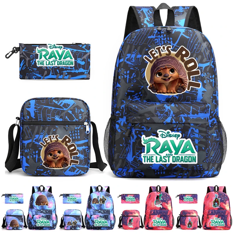 

3Pcs/set Teenagers Student Backpack Unisex Travel Laptop Backpack Rucksack for Boys and Girls School Bag Canvas Shoulder Bag
