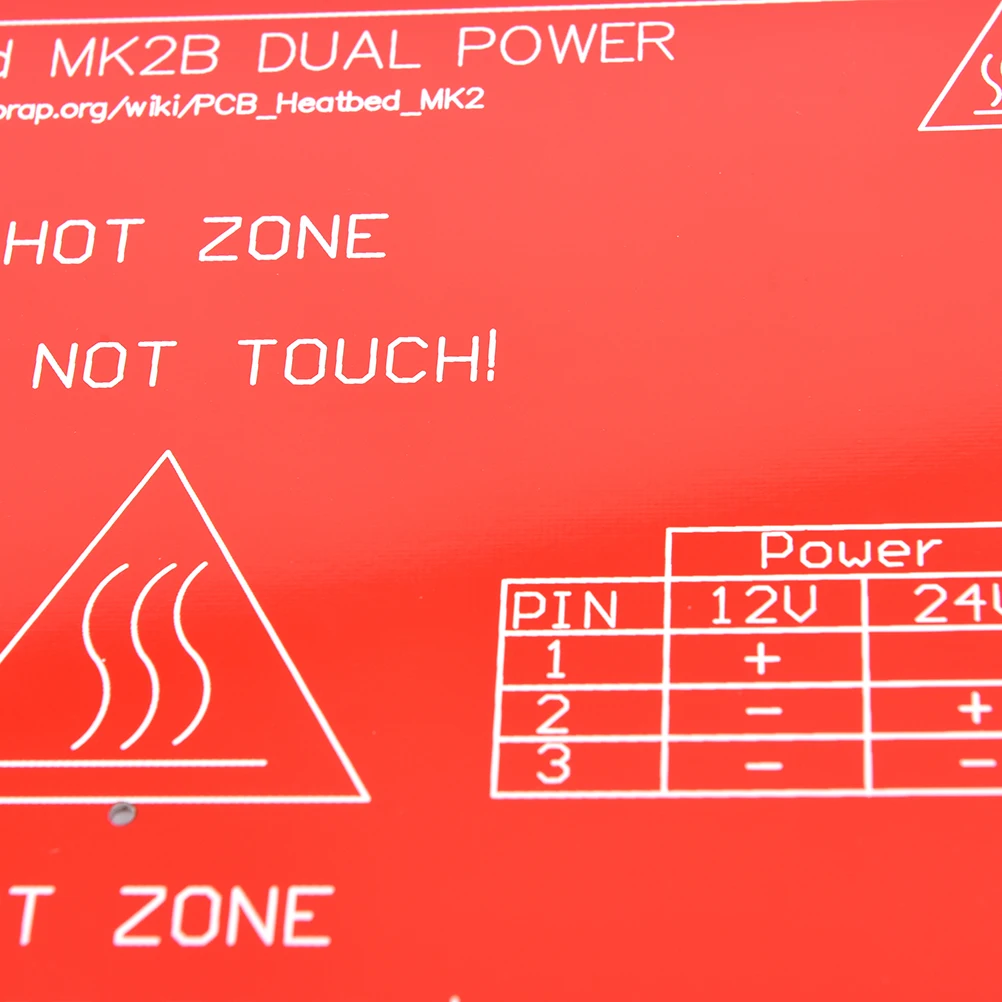 

For RepRap 3D Printer dual power PCB Heatbed MK2B Heat Bed Hot Plated 12V 24A 1x PCB Heatbed MK2B Drop Shipping