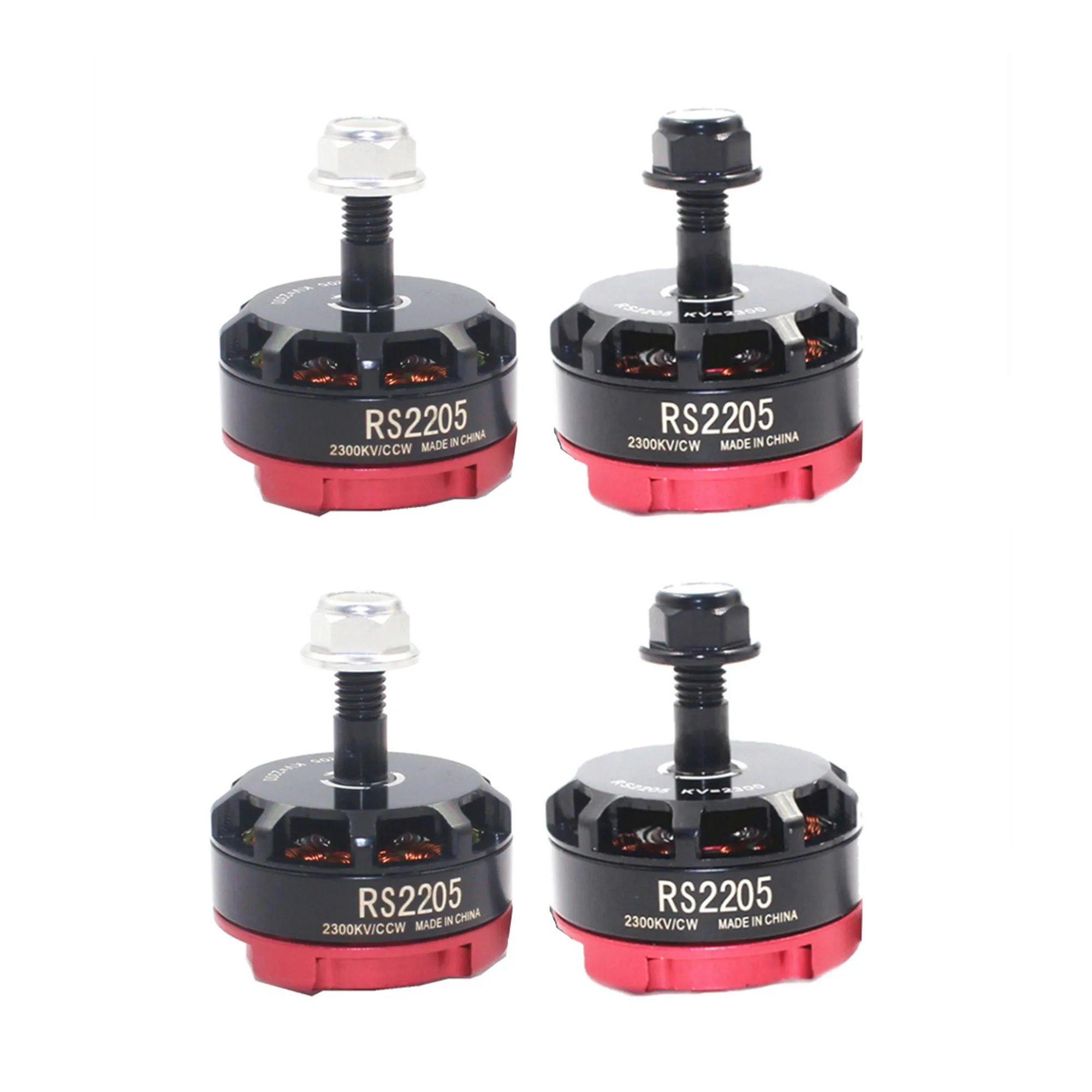 4 шт. RS2205 2300KV CW/CCW бесщеточный двигатель для RC FPV 250 5 ~ 7 дюймов Квадрокоптер Мультикоптер