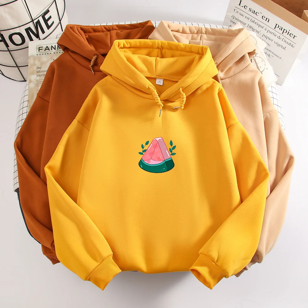 Watermelon Hoodie Oversized Harajuku Sweatshirt Warm Hoodies for Women Gothic Punk Clothes Long Sleeve Sweetshirt for Girls Tops