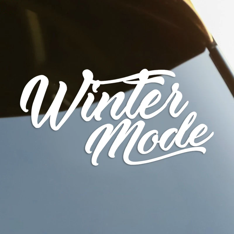 

Winter Mode Die-Cut Vinyl Decal Car Sticker Waterproof Auto Decors on Car Body Bumper Rear Window Laptop Choose Size #S60275